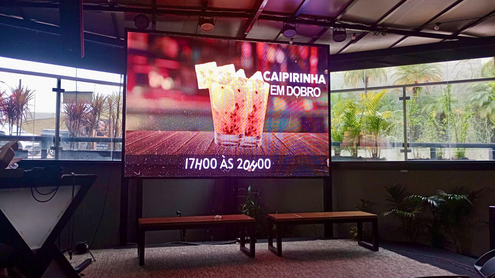 Painel de LED para restaurantes e fast-food