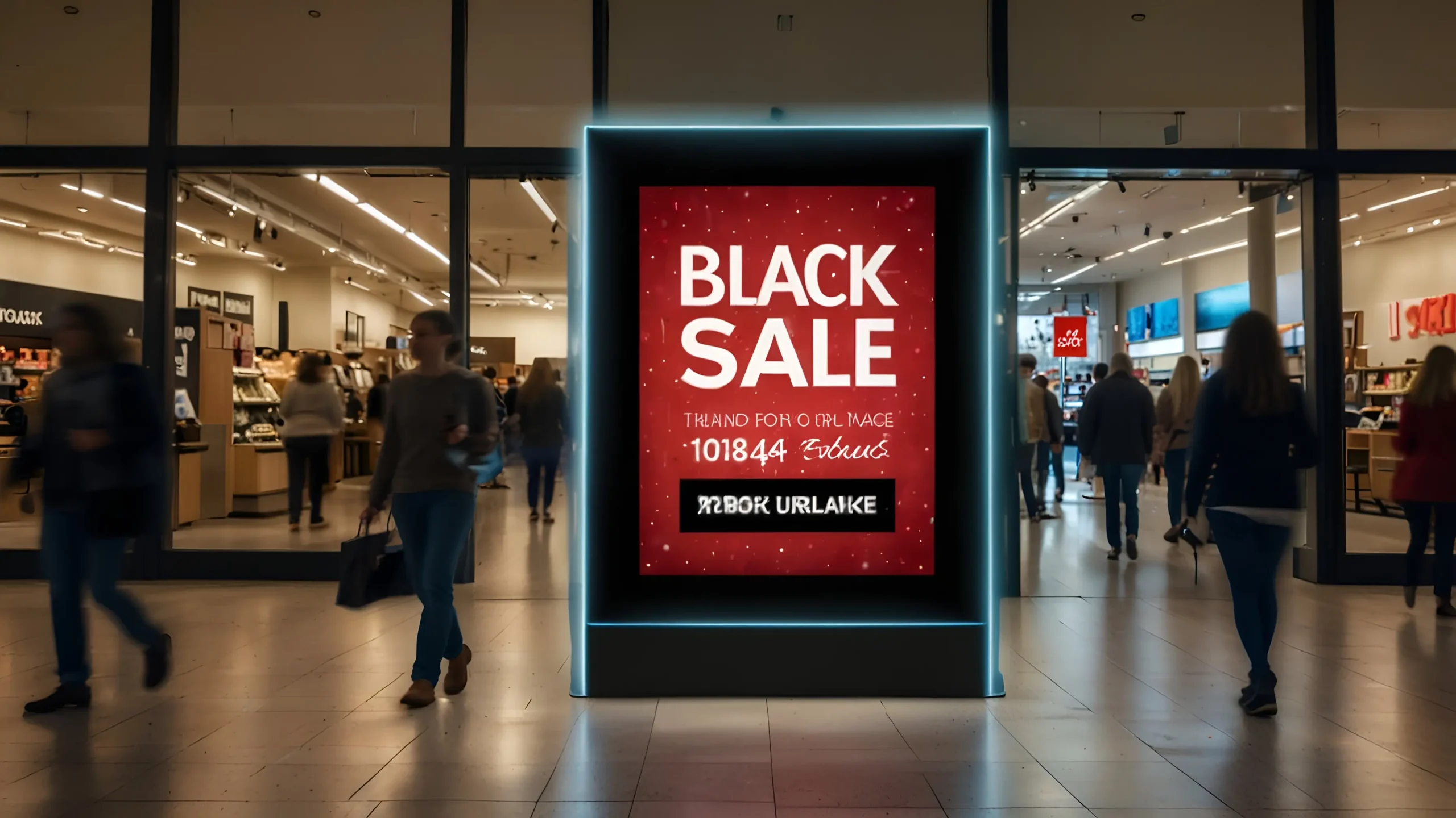 Painel de LED para shoppings - experiência do visitante, varejistas e retail media que vende